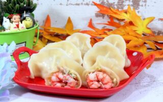 『水饺(猪肉虾仁馅)』营养价值 | 每100g营养成分表