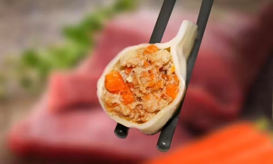 水饺(鸡肉蘑菇馅)