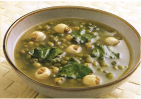 汤粥 | 绿豆莲子荷叶粥