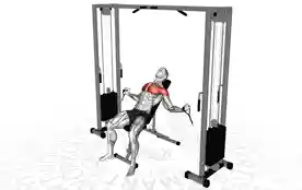 上斜卧推绳索飞鸟(Incline Bench Cable Fly)正确姿势 上斜卧推绳索飞鸟