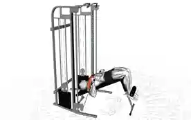下斜拉索胸部推举(Decline Cable Chest Press)正确姿势 下斜拉索胸部推举