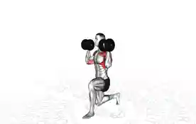 半跪姿肩部哑铃推举（Half Kneeling Shoulder Dumbbell Press）正确姿势