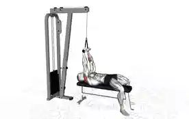仰卧绳索面拉（Lying Cable Face Pull）正确姿势