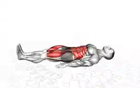 仰卧屈膝抱胸拉伸(Lying Knee To Chest Stretch)正确姿势 仰卧屈膝抱胸拉伸