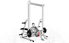 史密斯机臀推(Hip Thrust Smith Machine)正确姿势 史密斯机臀推