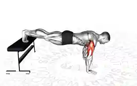 下斜俯卧撑（Decline Push-Up）正确姿势