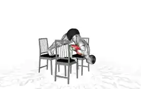 椅间俯卧撑（Pike Push-Up Between Chairs）正确姿势