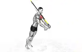 悬挂式胸部飞鸟(Suspension Chest Fly)正确姿势 悬挂式胸部飞鸟