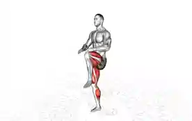 高抬腿跳跃触膝(Hopping High Knee Tap)正确姿势 高抬腿跳跃触膝
