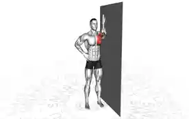 屈臂胸部拉伸(Bent Arm Chest Stretch)正确姿势 屈臂胸部拉伸