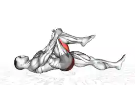 屈膝抱胸伸展(Knee To Chest Stretch)正确姿势 屈膝抱胸伸展