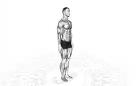 站立股四头肌拉伸(Standing Quadriceps Stretch)正确姿势 站立股四头肌拉伸